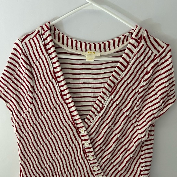 Anthropologie Maeve Paladino Textured Wrap Dress Size XL - Picture 4 of 8